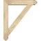 Ekena Millwork Traditional Arts and Crafts Rough Sawn Bracket w/ Offset Brace, Douglas Fir, 6"W x 30"D x 36"H BKT0604X30X36TRA03RDF - alternate 2